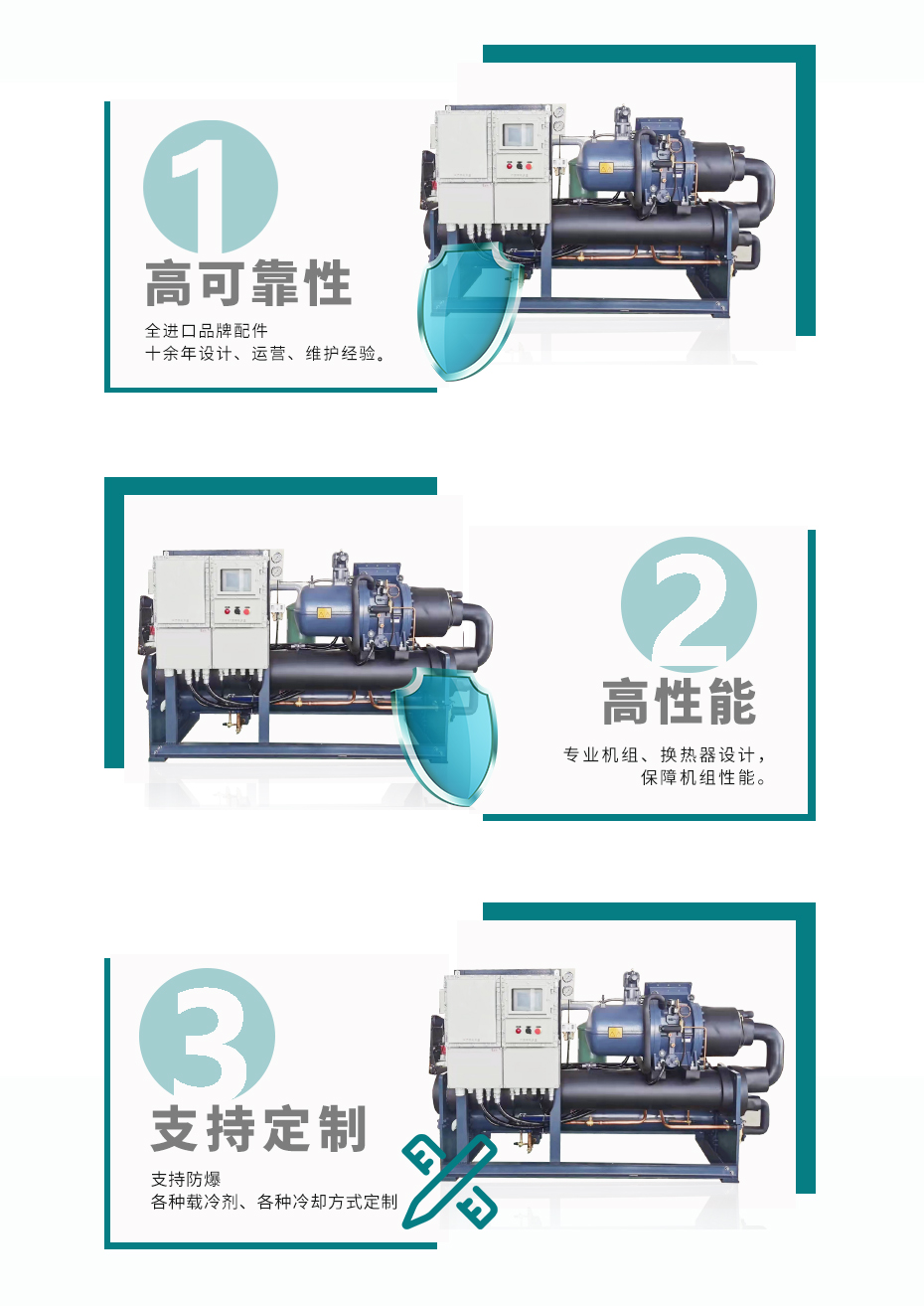 Ex防爆蒸发冷螺杆式冷水机优势